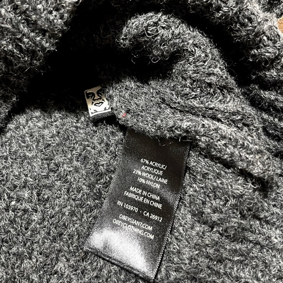 obey worldwide knit wool blend pullover sweater - Picture 7 of 9